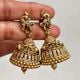 Handmade Brass Metal Jewellery Antique Dome Jhumka Earrings